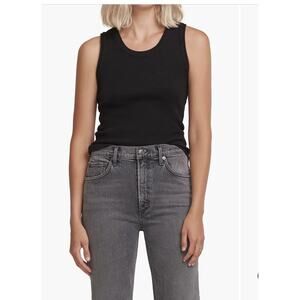 AGOLDE Poppy black Tank Top size medium (New) $98.00